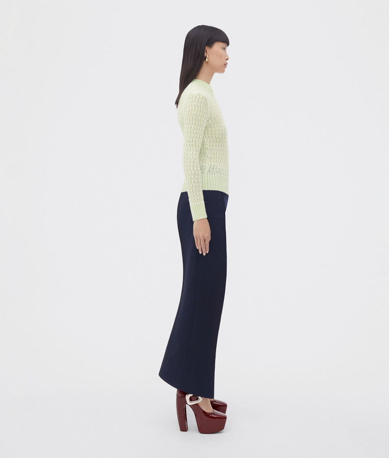 Bottega Veneta wool mohair lace effect jumper outlook