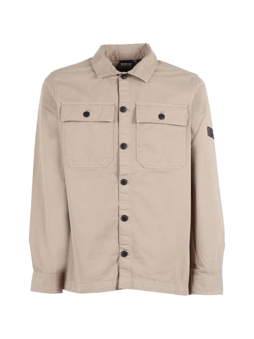 buttoned flap-pocket overshirt - 1