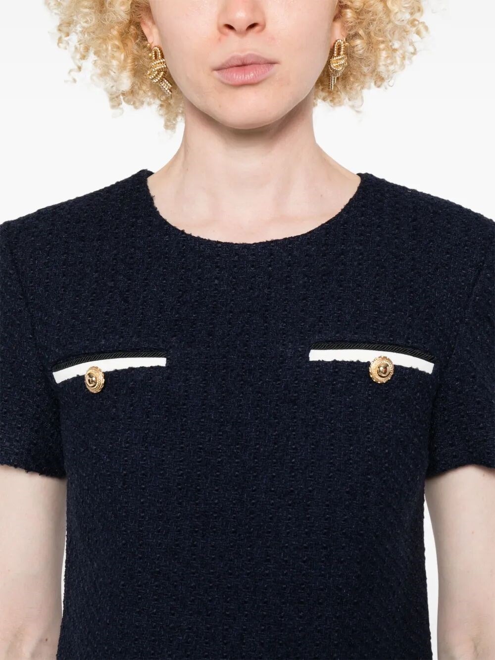 Boucle Mini Dress - 4