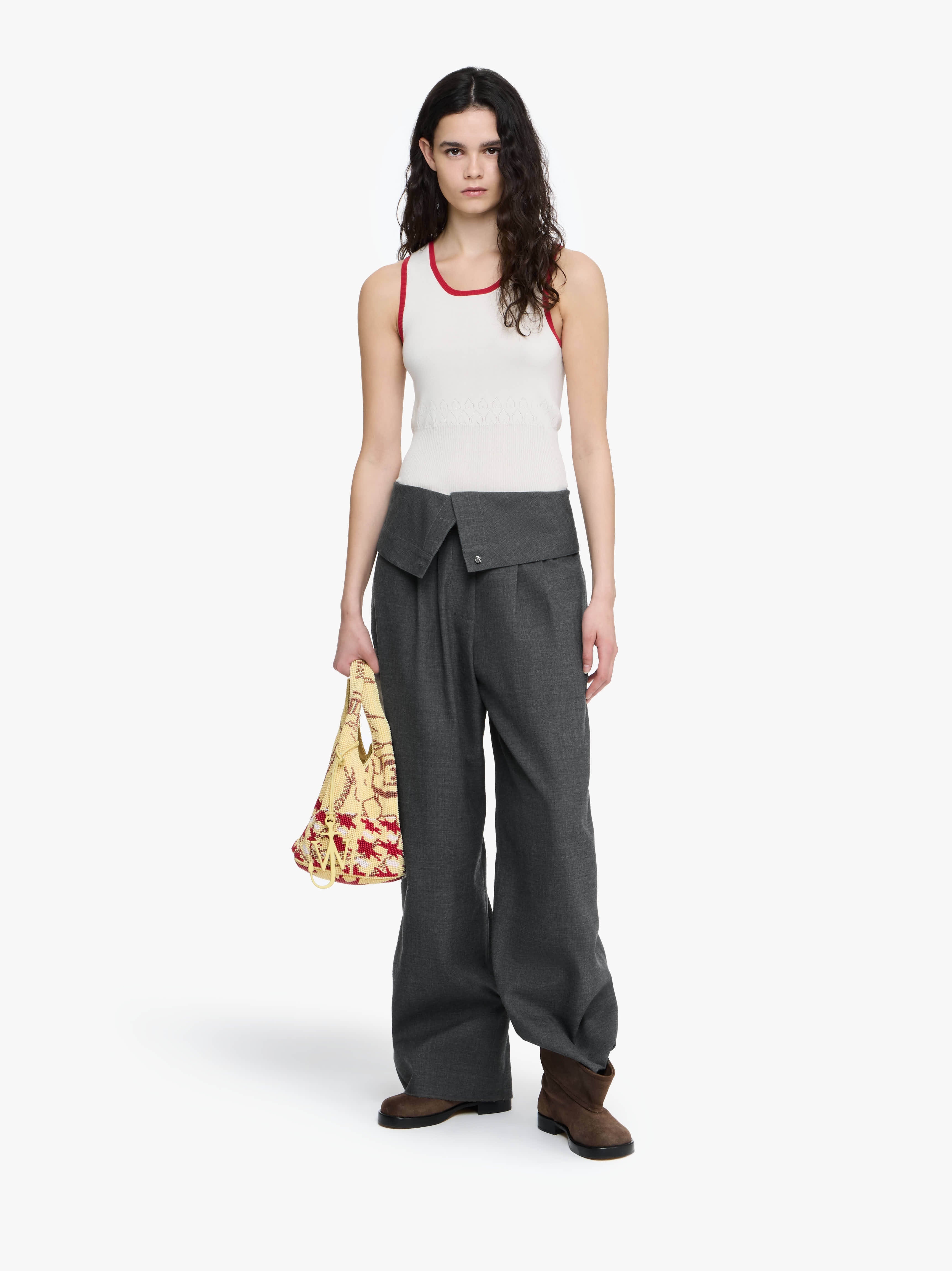 FOLD OVER TAILORED TROUSERS - 2