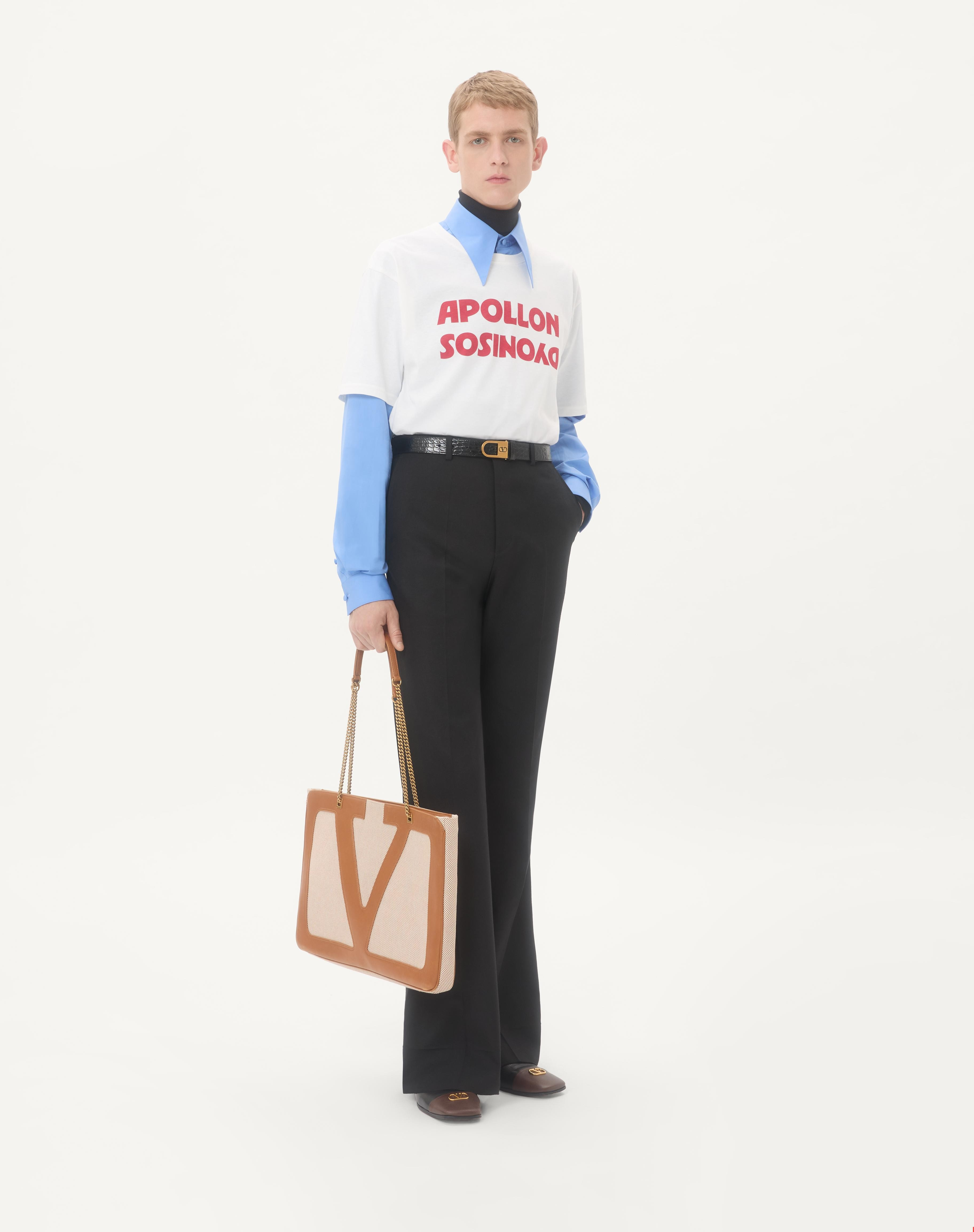 VALENTINO COTTON T-SHIRT WITH APOLLON/DYONISOS PRINT - 2