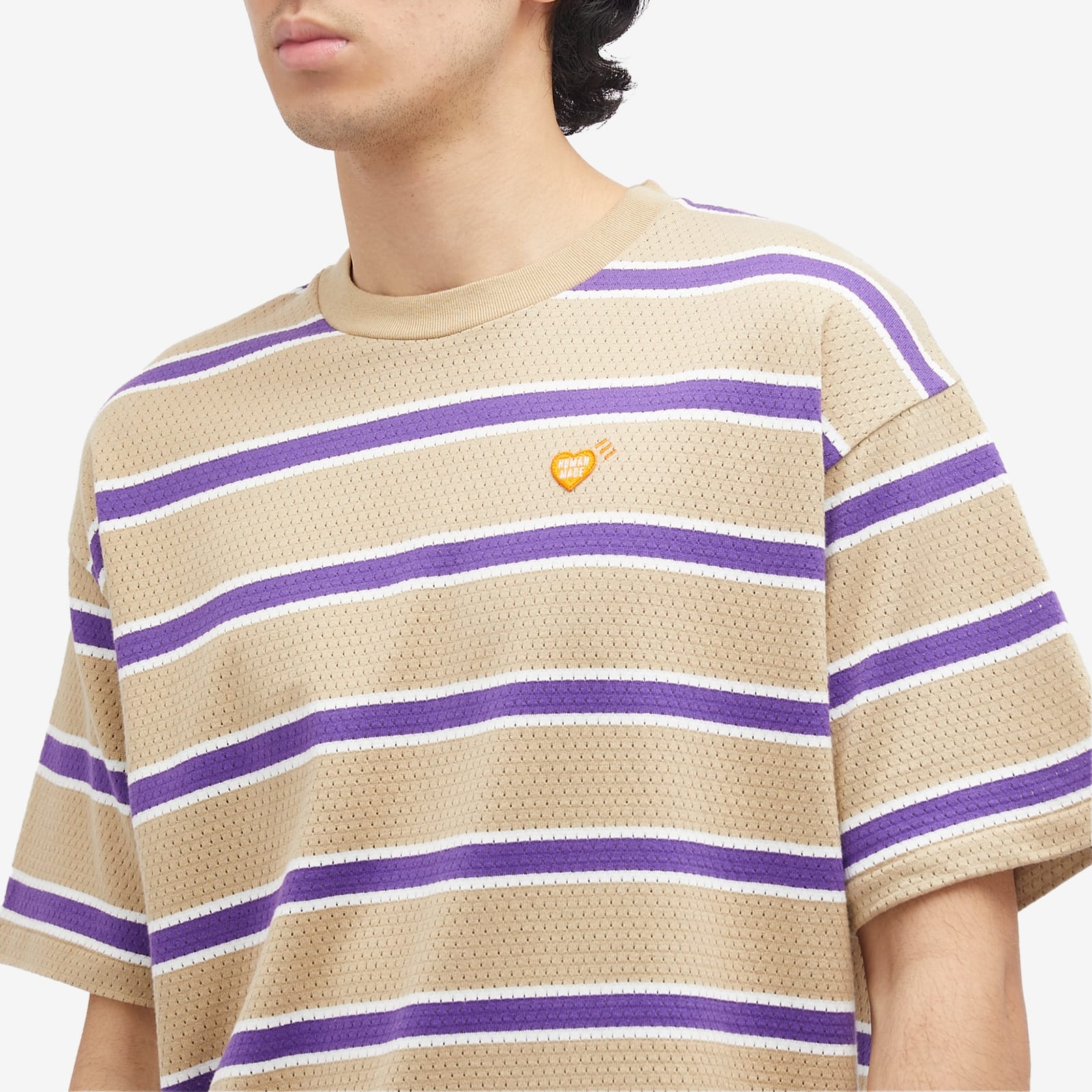 Human Made Striped Small Heart T-Shirt - 5