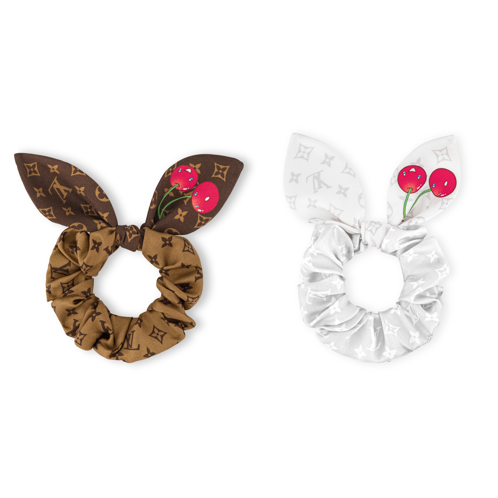 LV x TM Monogram Cerise Set of Scrunchies - 3