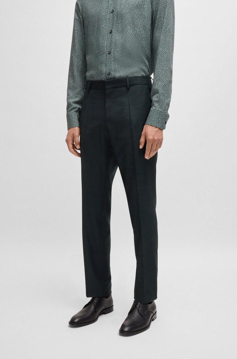 SLIM-FIT SUIT IN MICRO-PATTERNED STRETCH WOOL 6