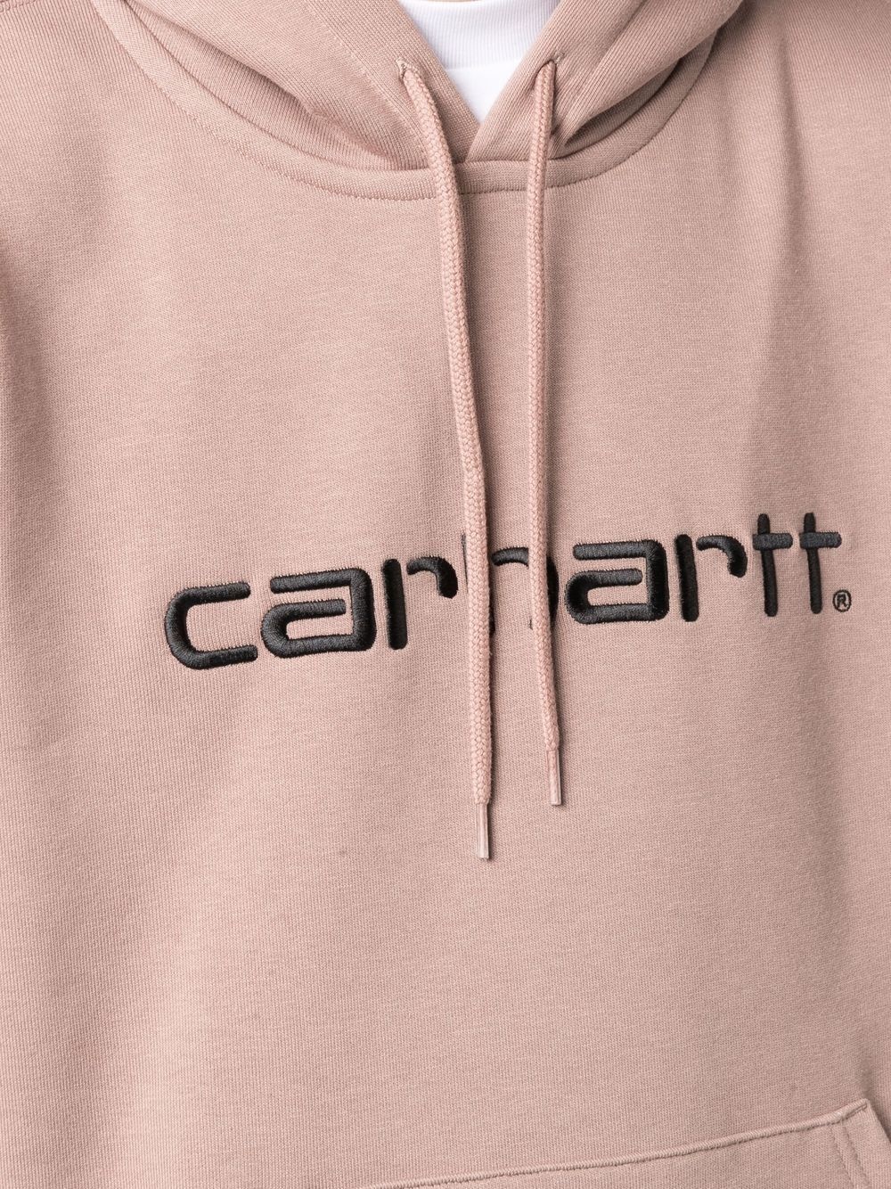 embroidered logo hoodie - 5