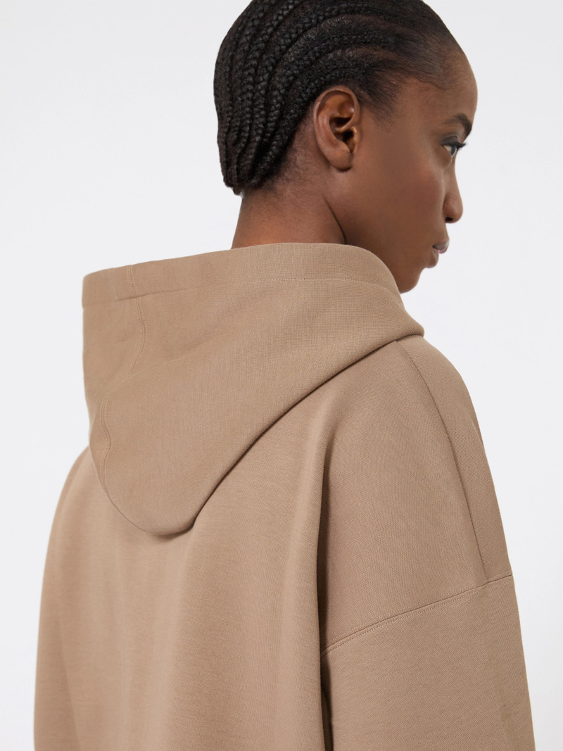 JOUR Technical jersey zip-up sweatshirt - CAMEL 6