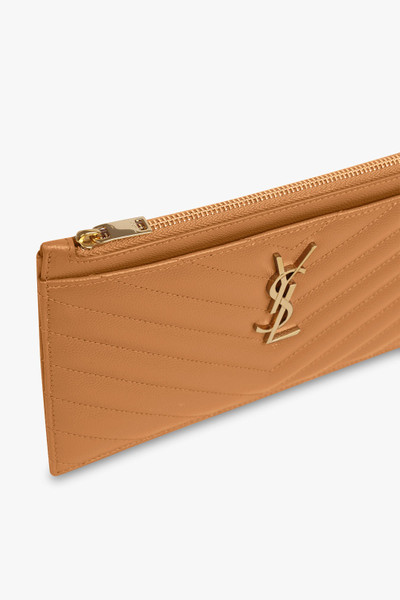 SAINT LAURENT MONOGRAMME BILL POUCH | NATURAL DARK/GOLD outlook