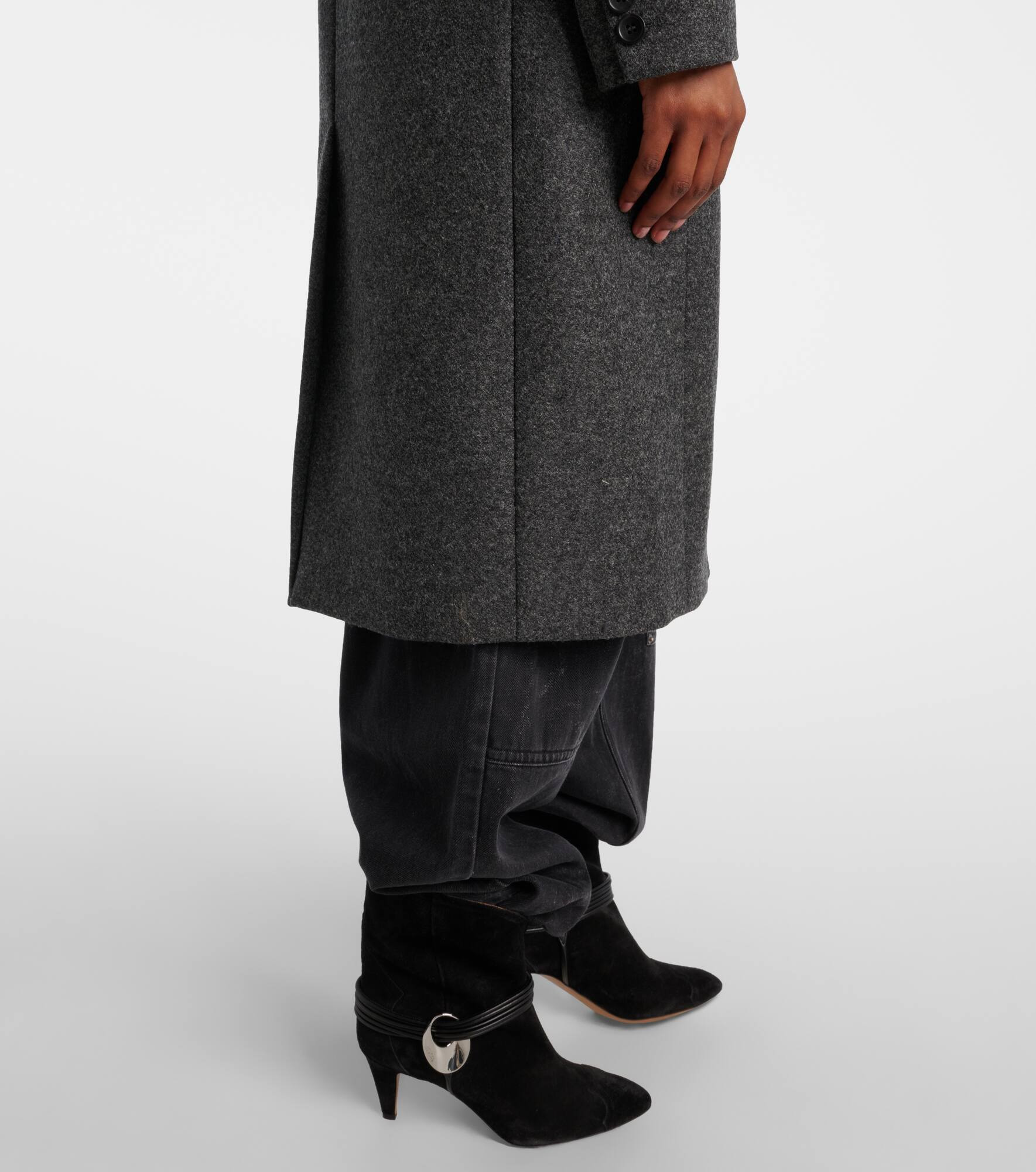 Irene double-breasted virgin wool coat - 6