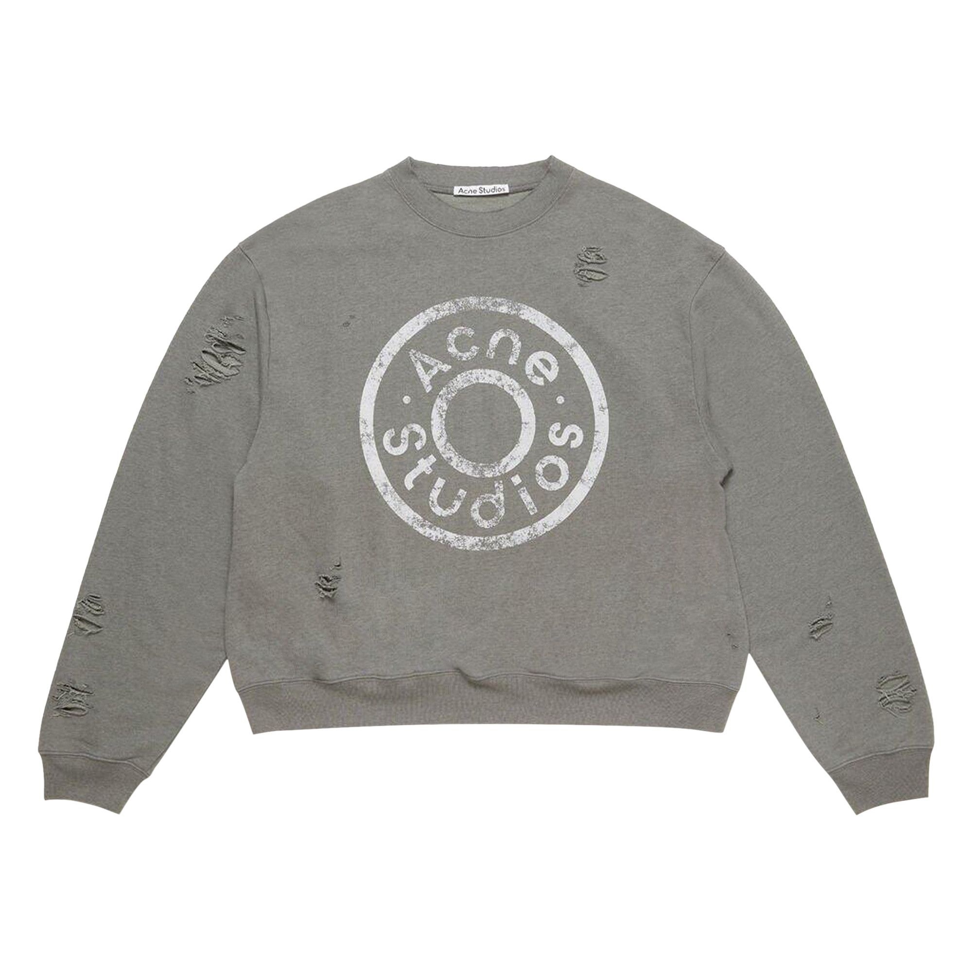 Acne Studios Printed Logo Sweater 'Moss Green' - 1