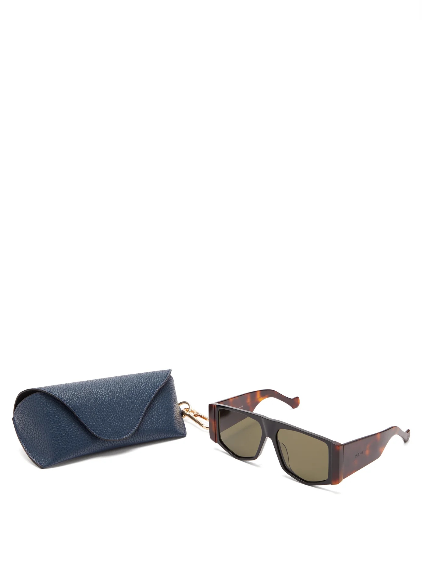 Mask tortoiseshell-effect acetate sunglasses - 5