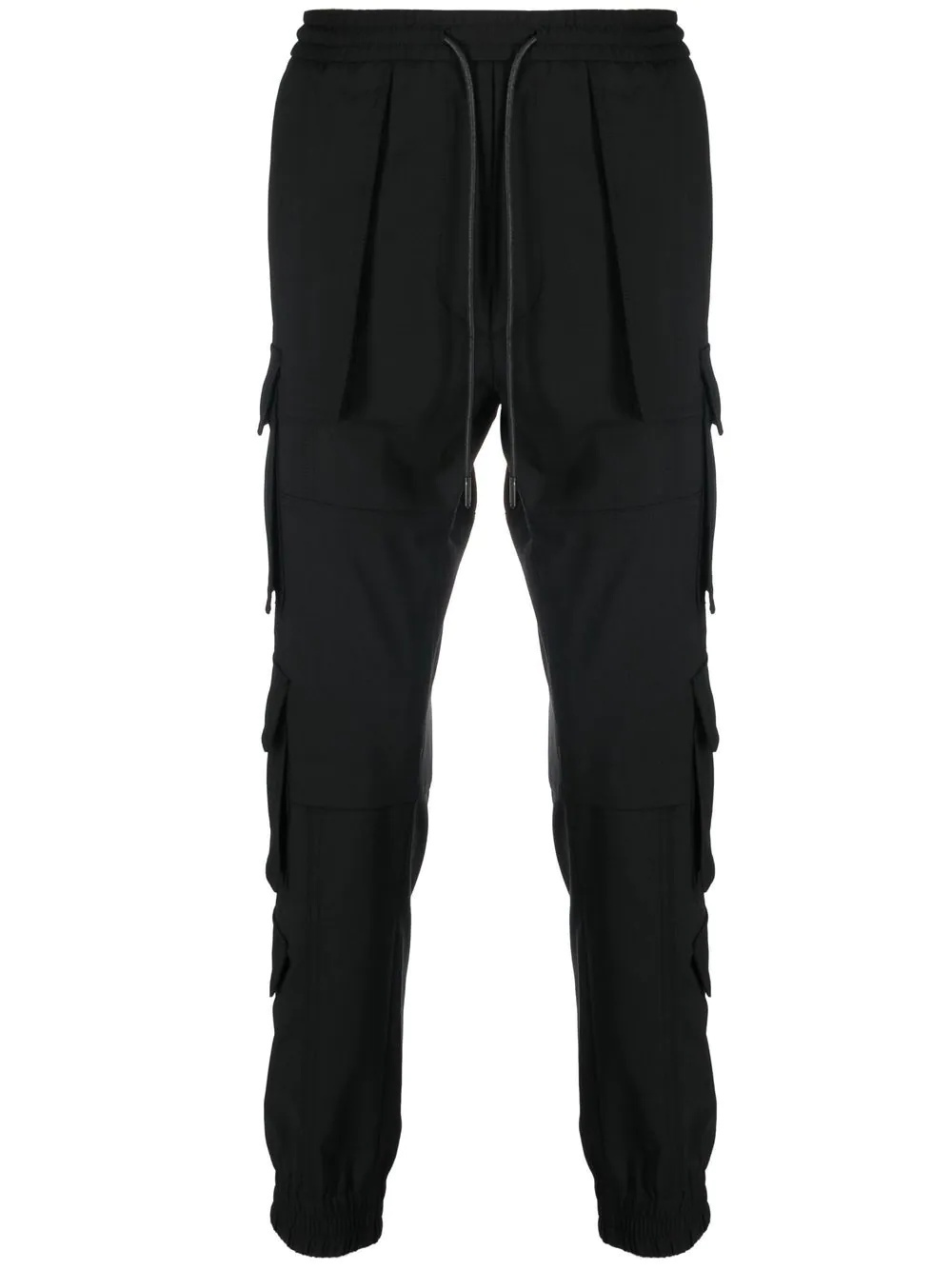 cargo-pocket skinny trousers - 1