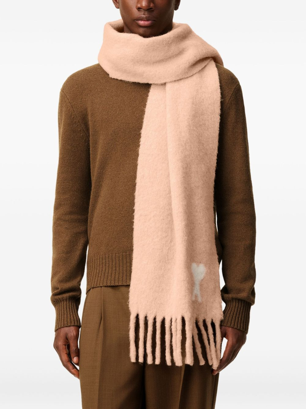 Ami De Coeur fringed scarf - 3