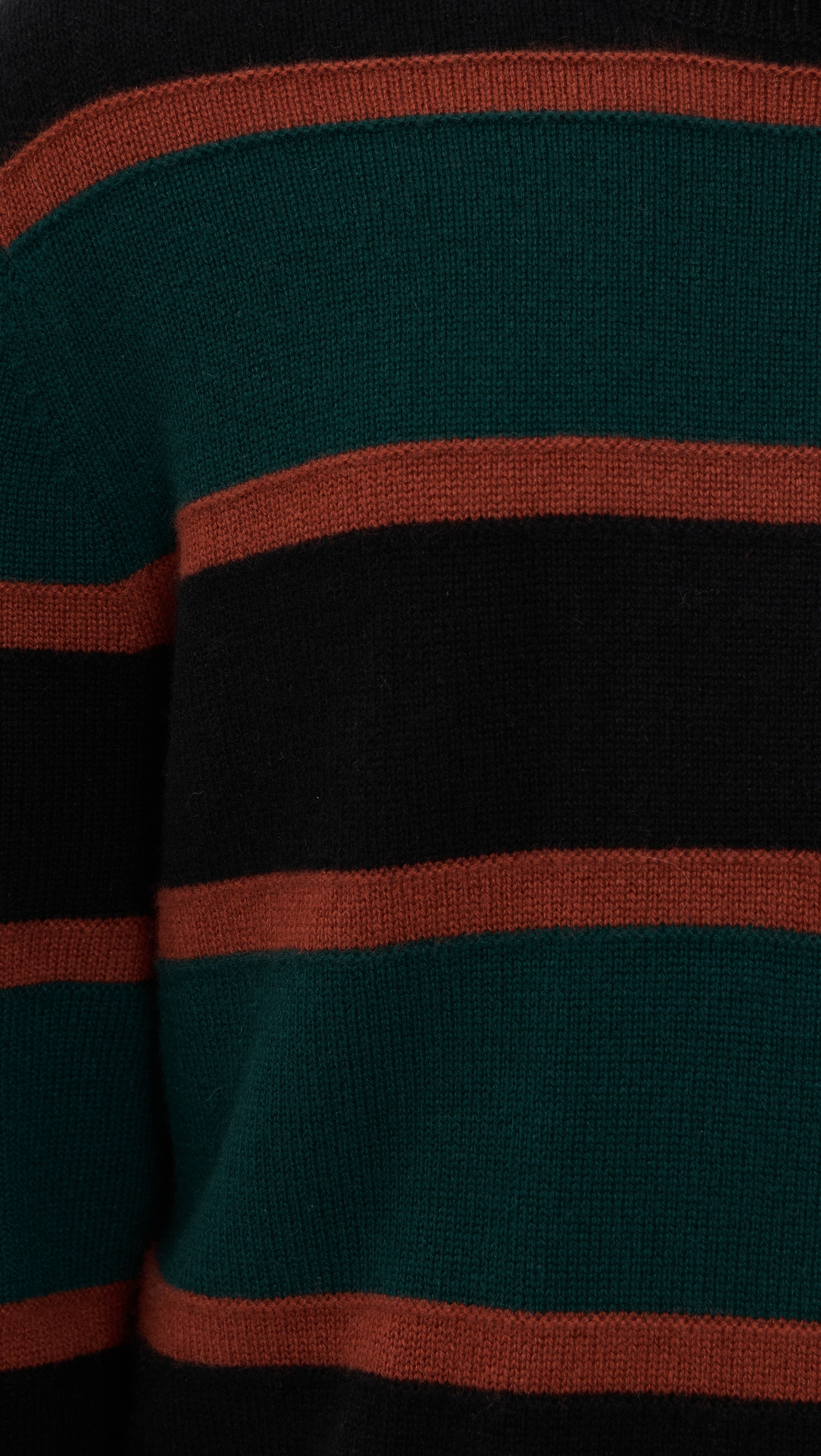 Stripe Cashmere Crew Sweater - 5