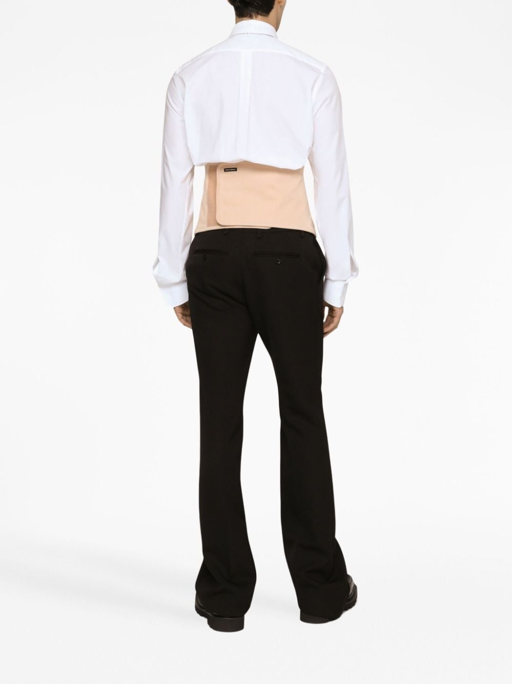 pressed-crease wool trousers - 4