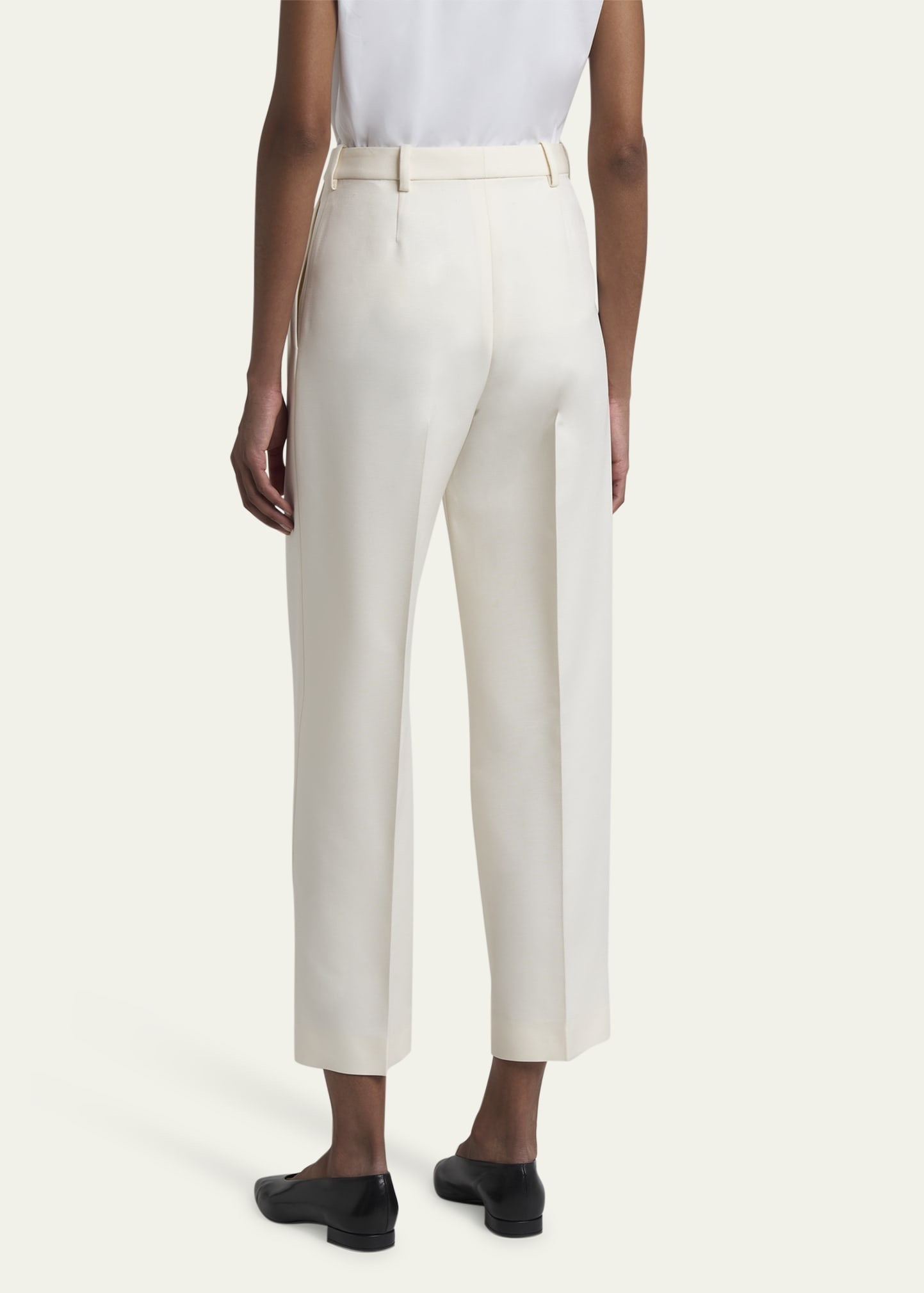 Bart Pleated Taper Leg Wool Trousers - 3