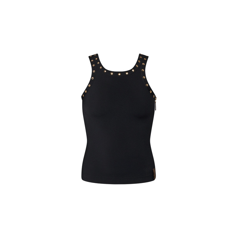 Eyelet Trim Tank Top 1