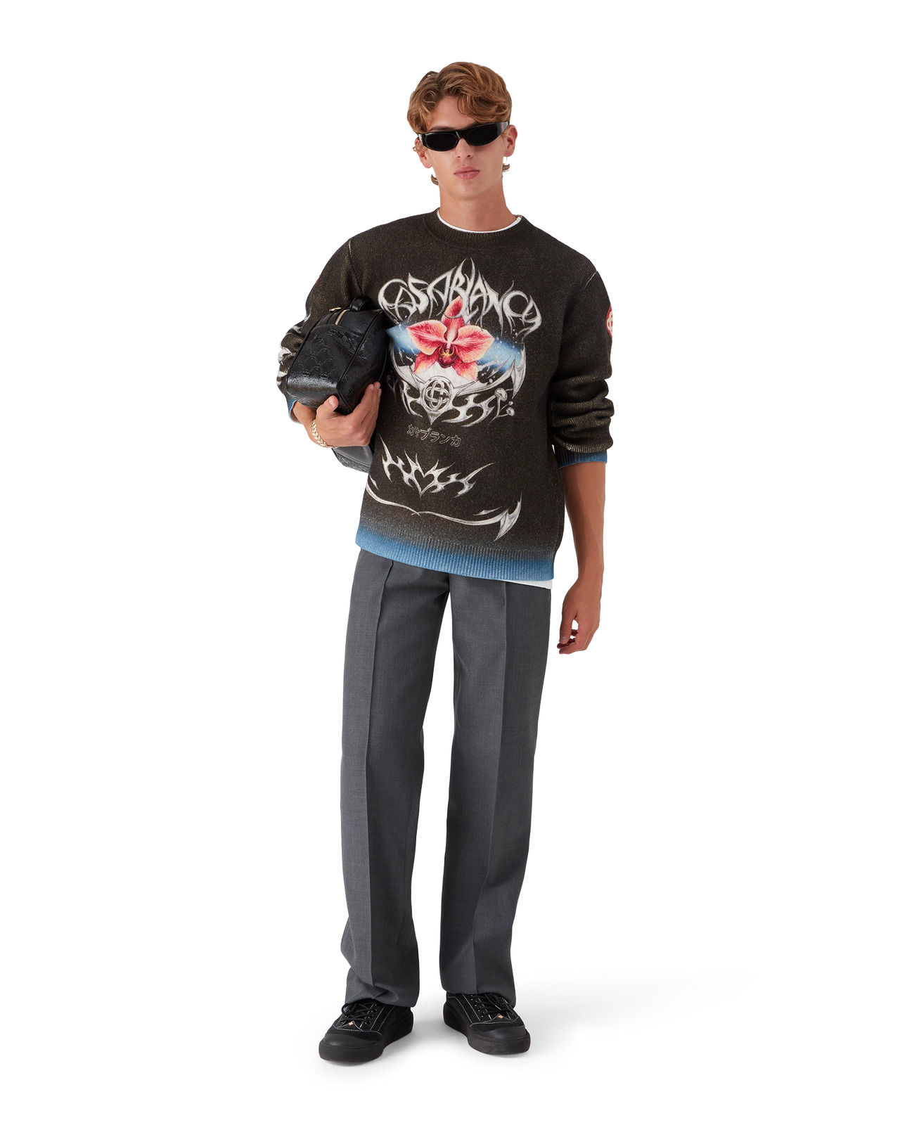 Blades Cashmere Blend Jumper | Casablanca Paris - 3