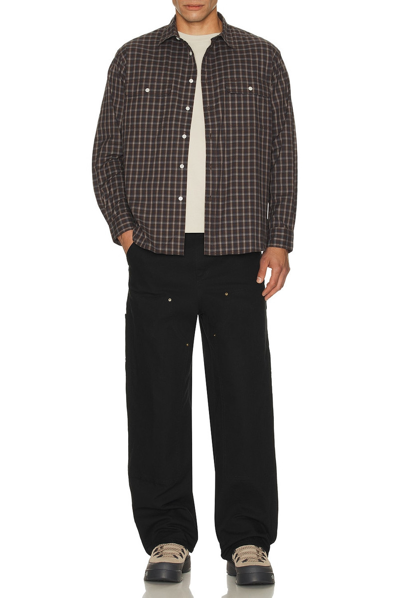 snow peak Organic Cotton Ombre Check Shirt outlook