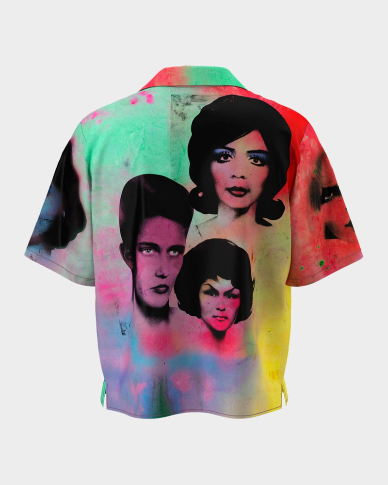VERSACE JEANS COUTURE Men & apos;s The Party Printed Silk Twill Shirt outlook
