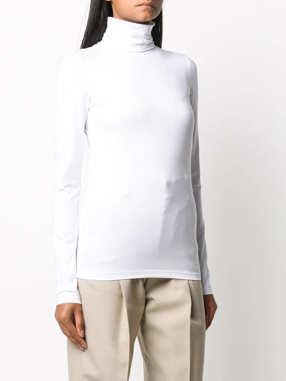 rollneck jersey top - 3