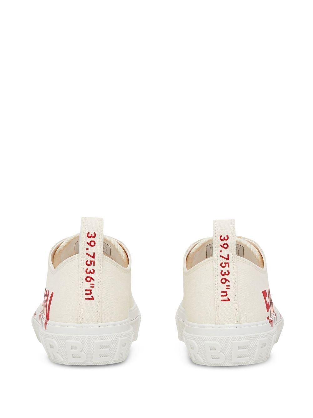 Coordinates print low-top sneakers - 3