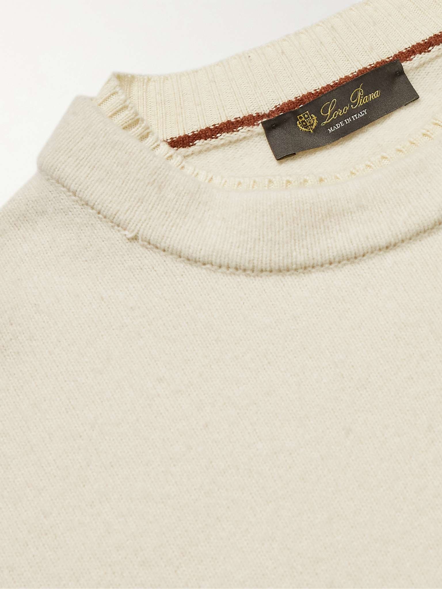 Layered Garment-Dyed Wish Virgin Wool Sweater - 5