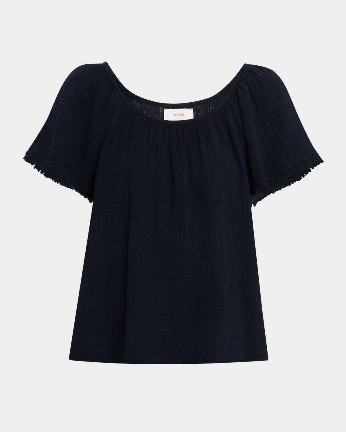 Macie Fringe-Trim Cotton Gauze Top - 1