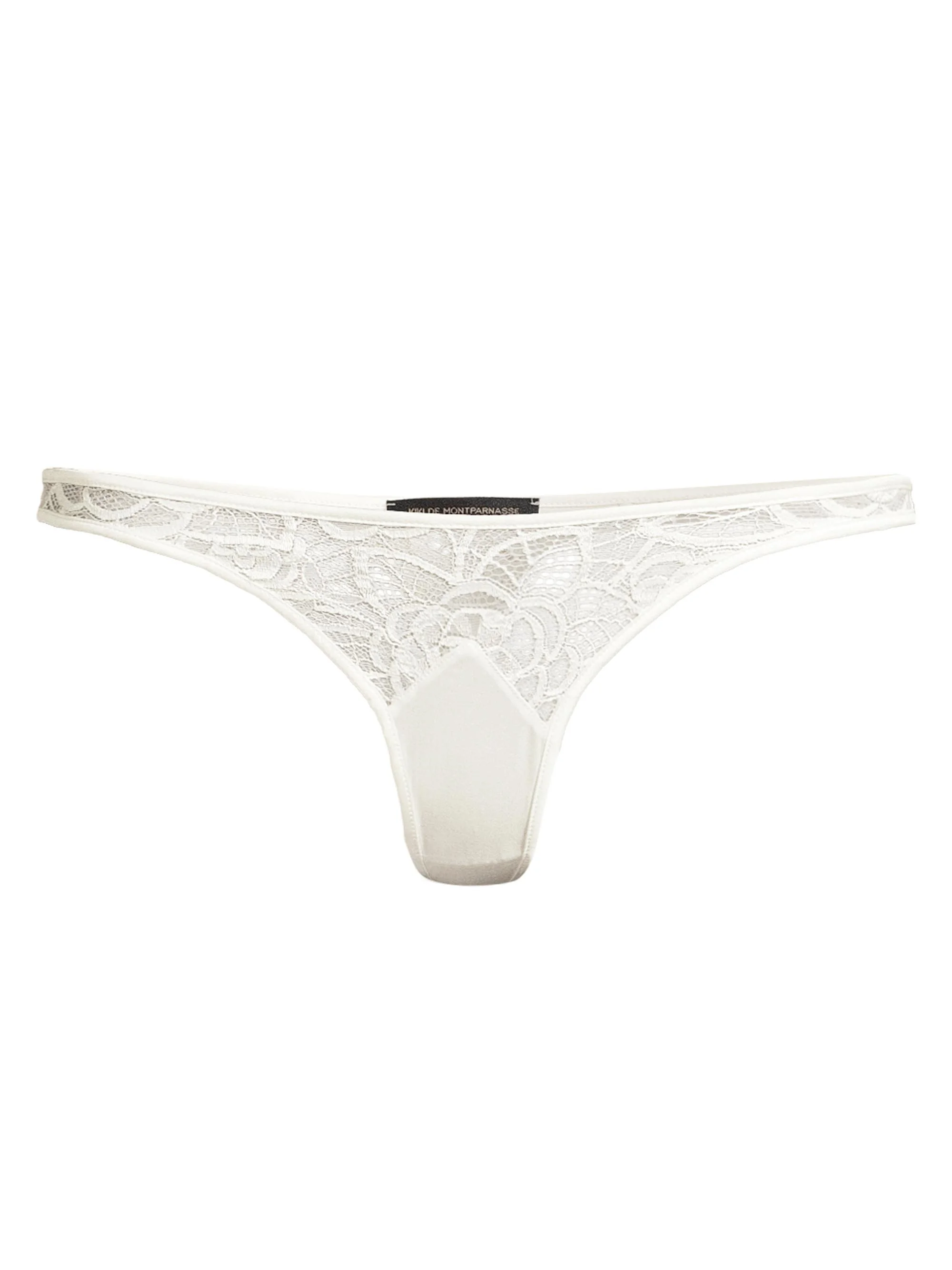 Women's Coquette Lace Thong - Ivory - 1