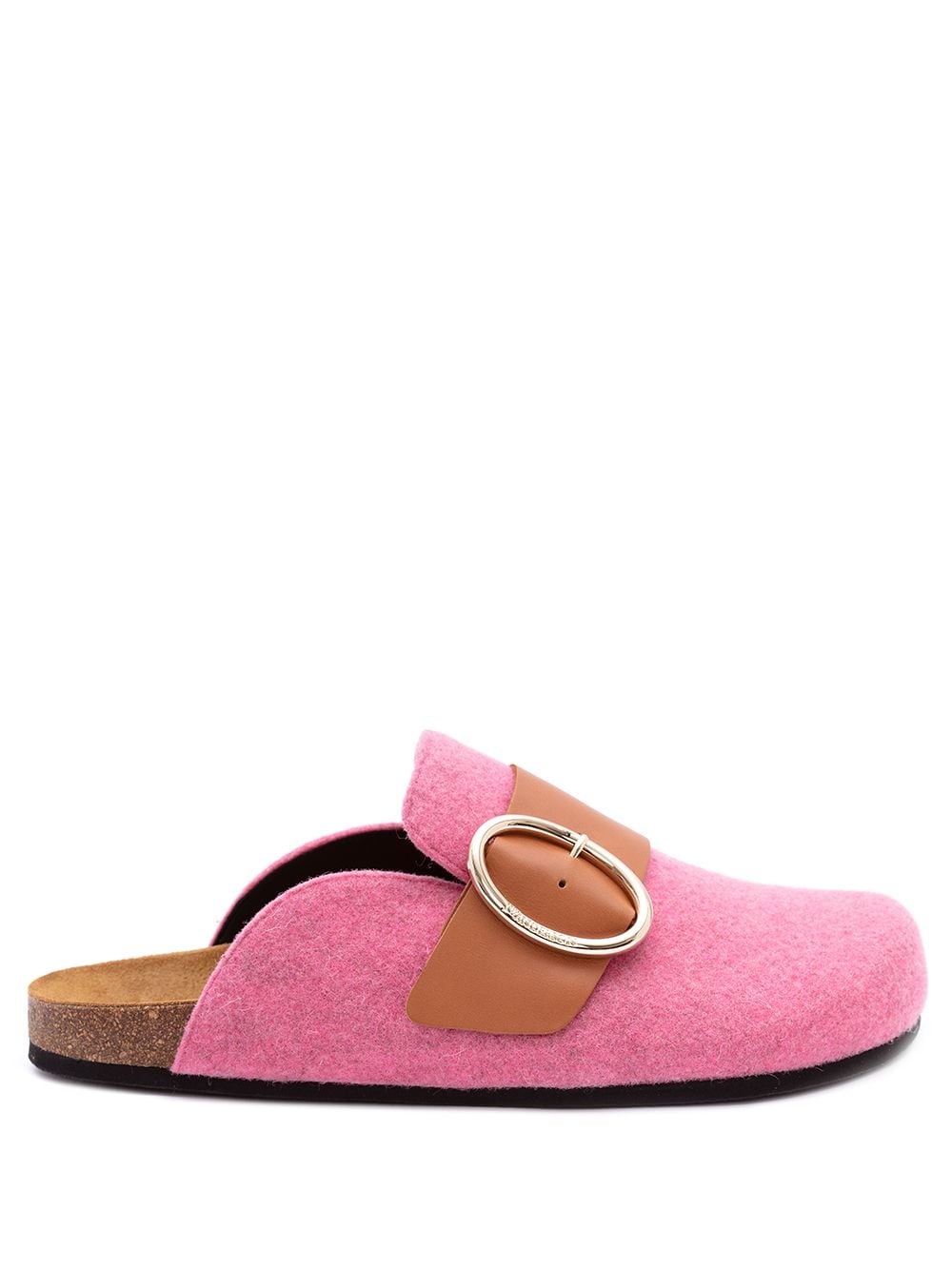 felt loafer mules - 1