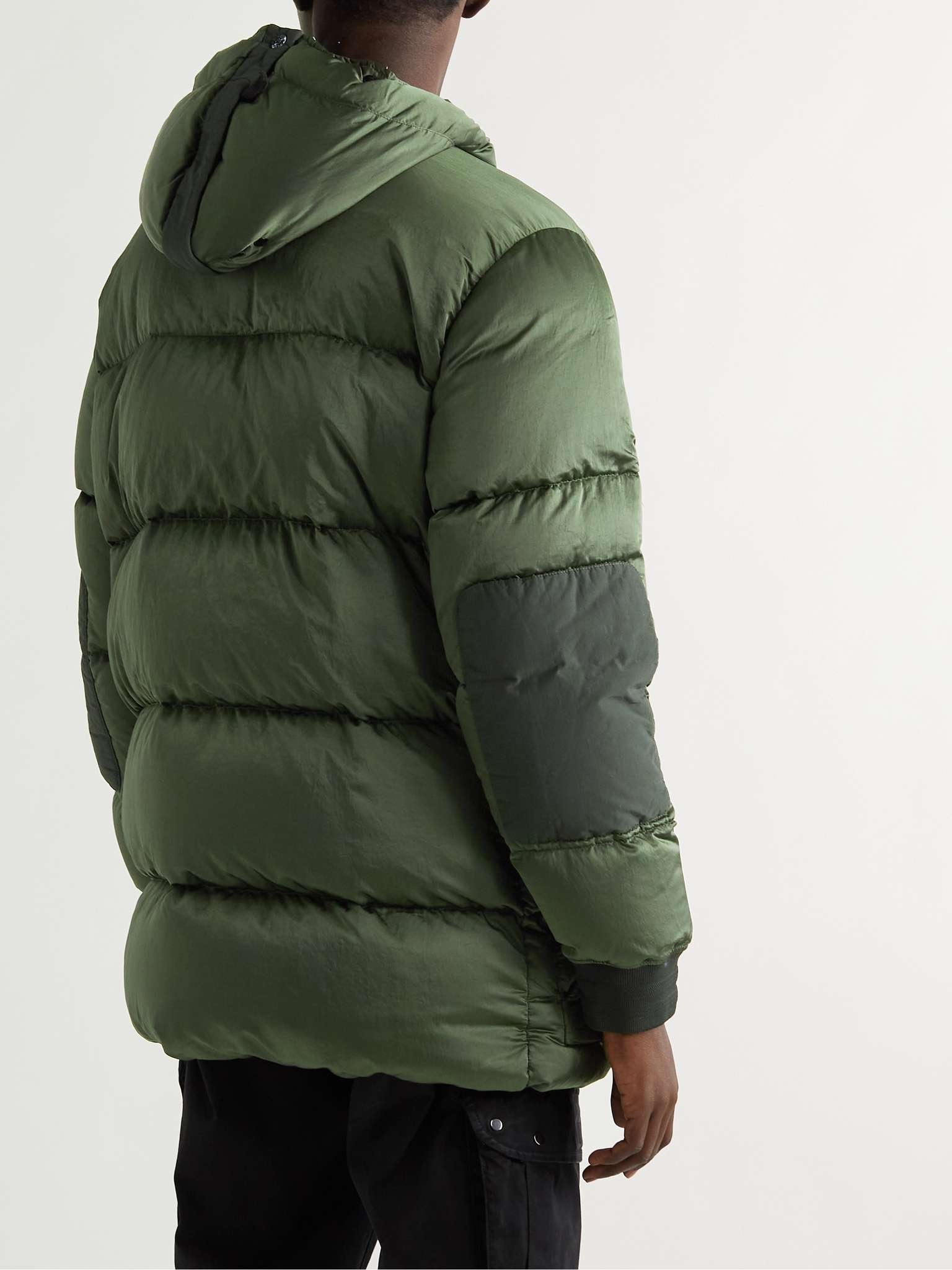 Logo-Appliquéd Quilted Coated-Shell Down Parka - 4