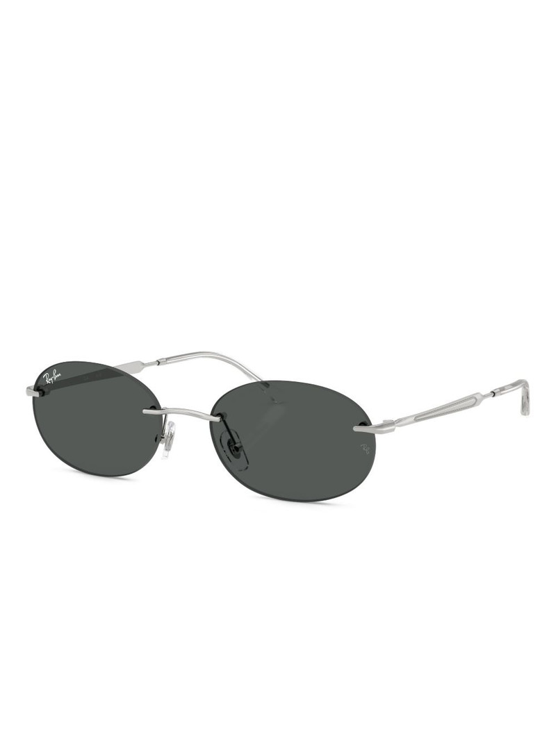 Ray-Ban oval-frame sunglasses outlook