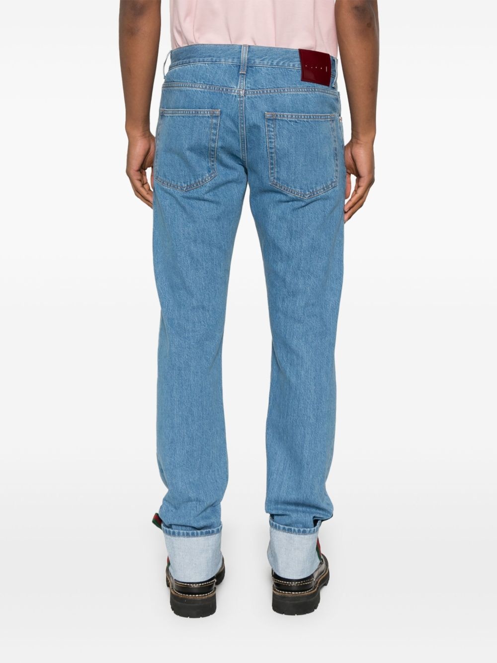 logo-patch jeans - 4