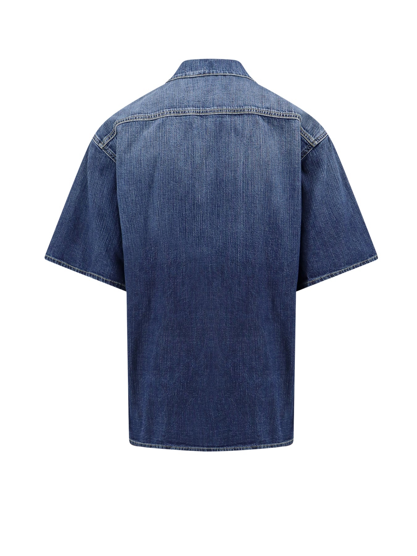 Denim shirt with logo detail - 2