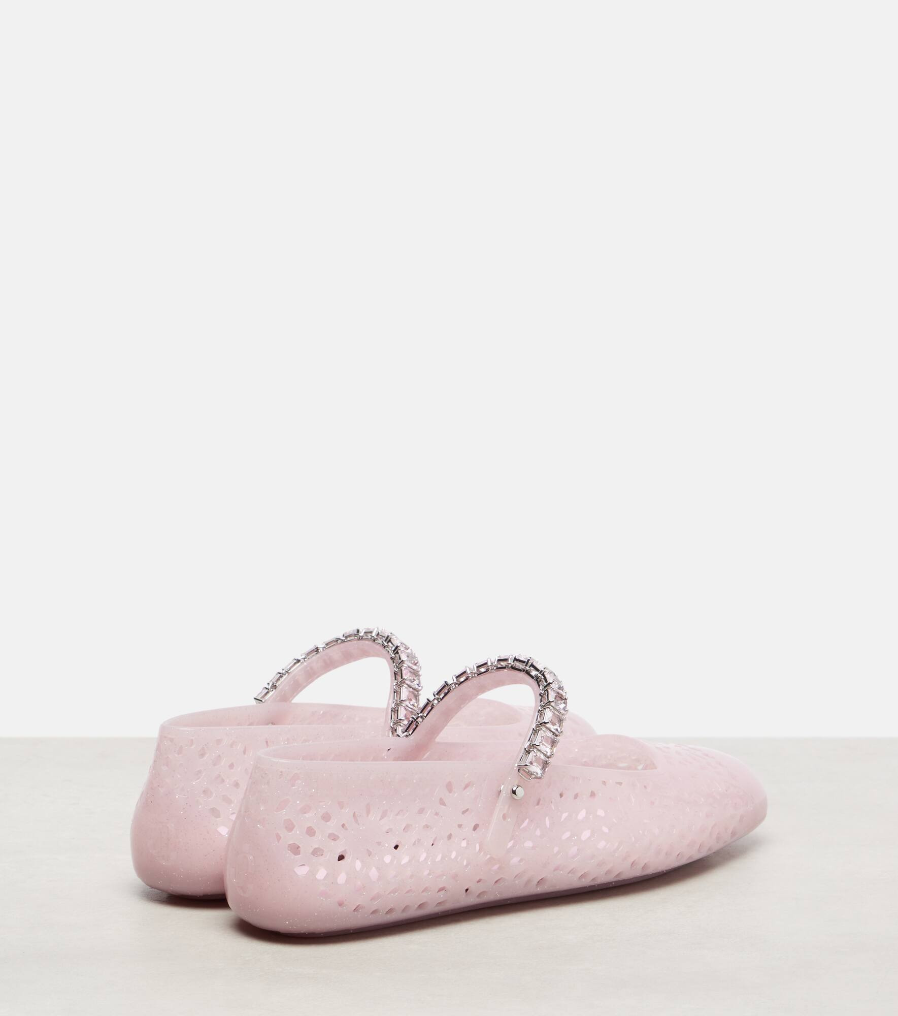 Jelly embellished PU Mary Jane flats - 2