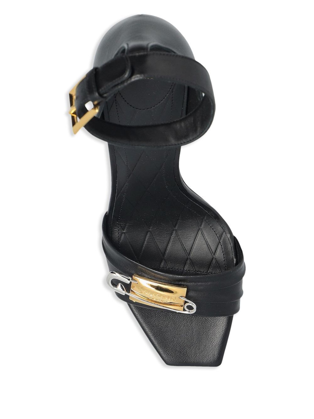 110mm leather sandals - 4
