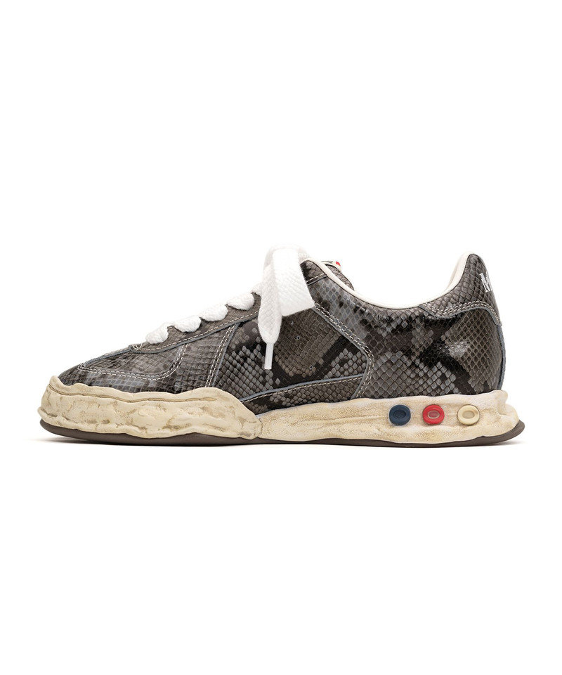 "HERBIE" OG Sole Python Printed Leather Low-top Sneaker 7