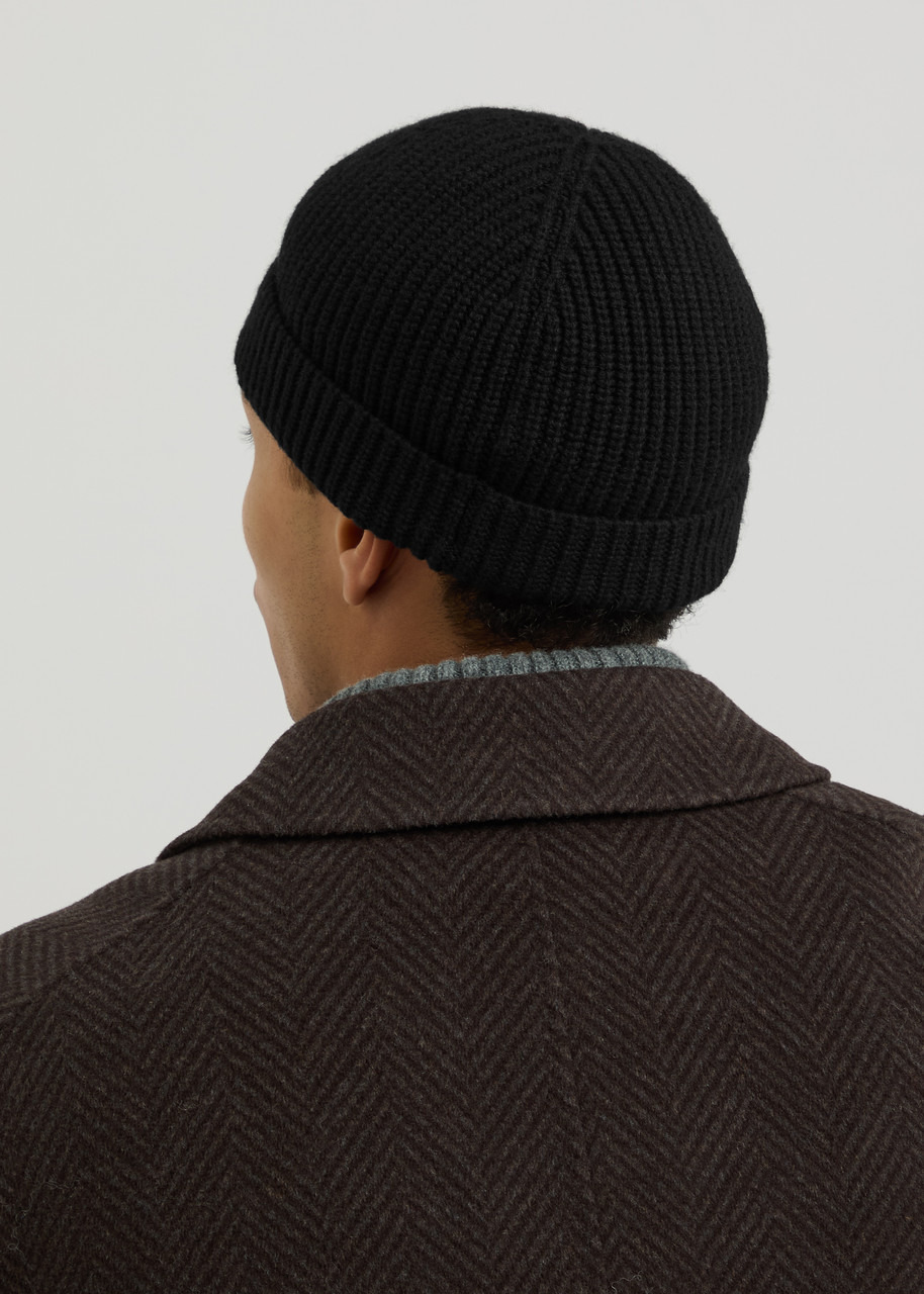 Valentino Garavani V-logo Ribbed Cashmere Beanie - 3