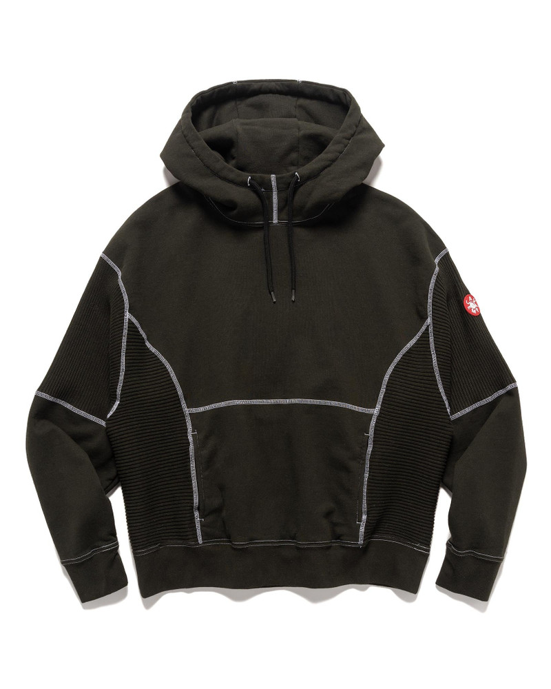 Wide Rib Cut Heavy Hoody Black 1