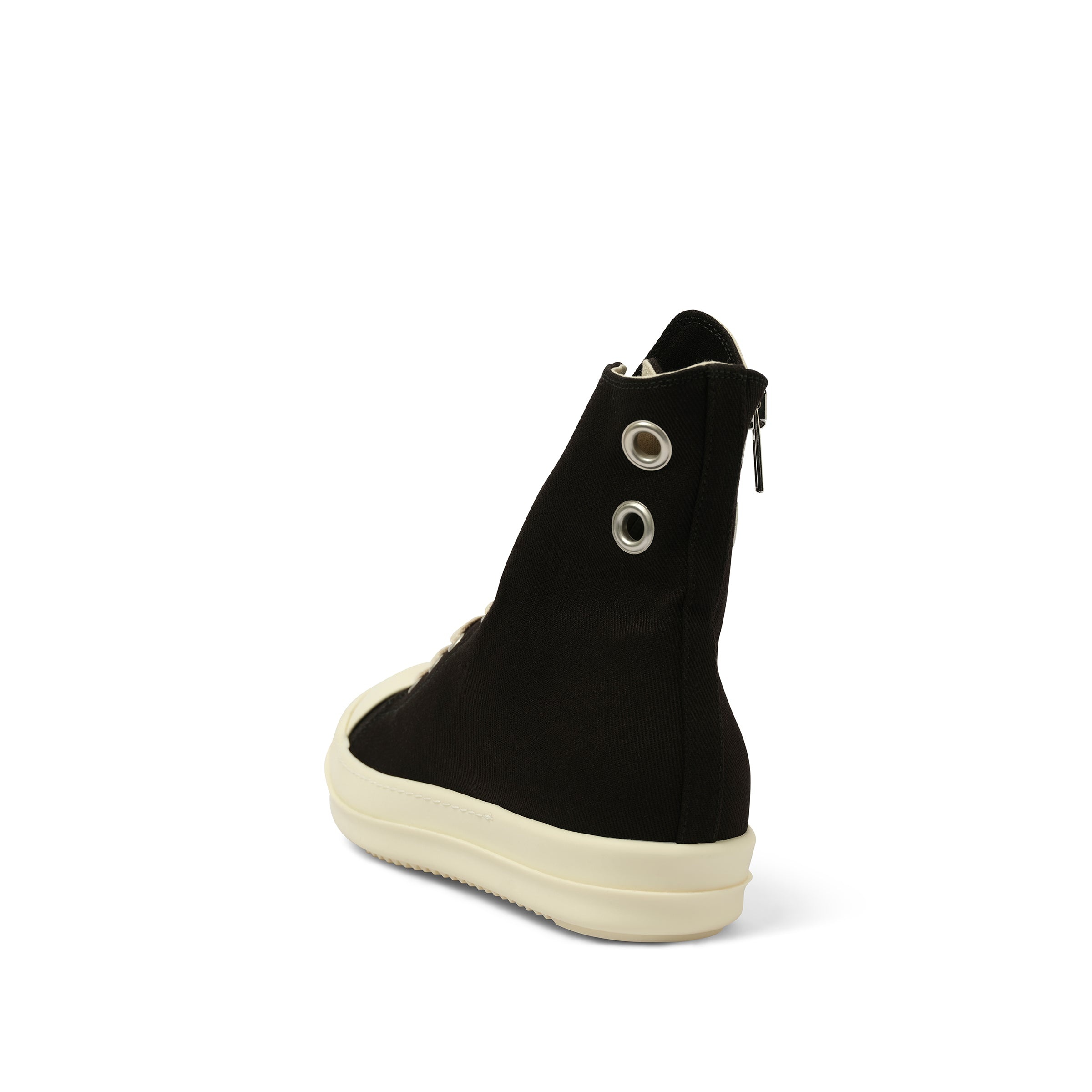 Denim High Sneaks in Black/Milk - 3