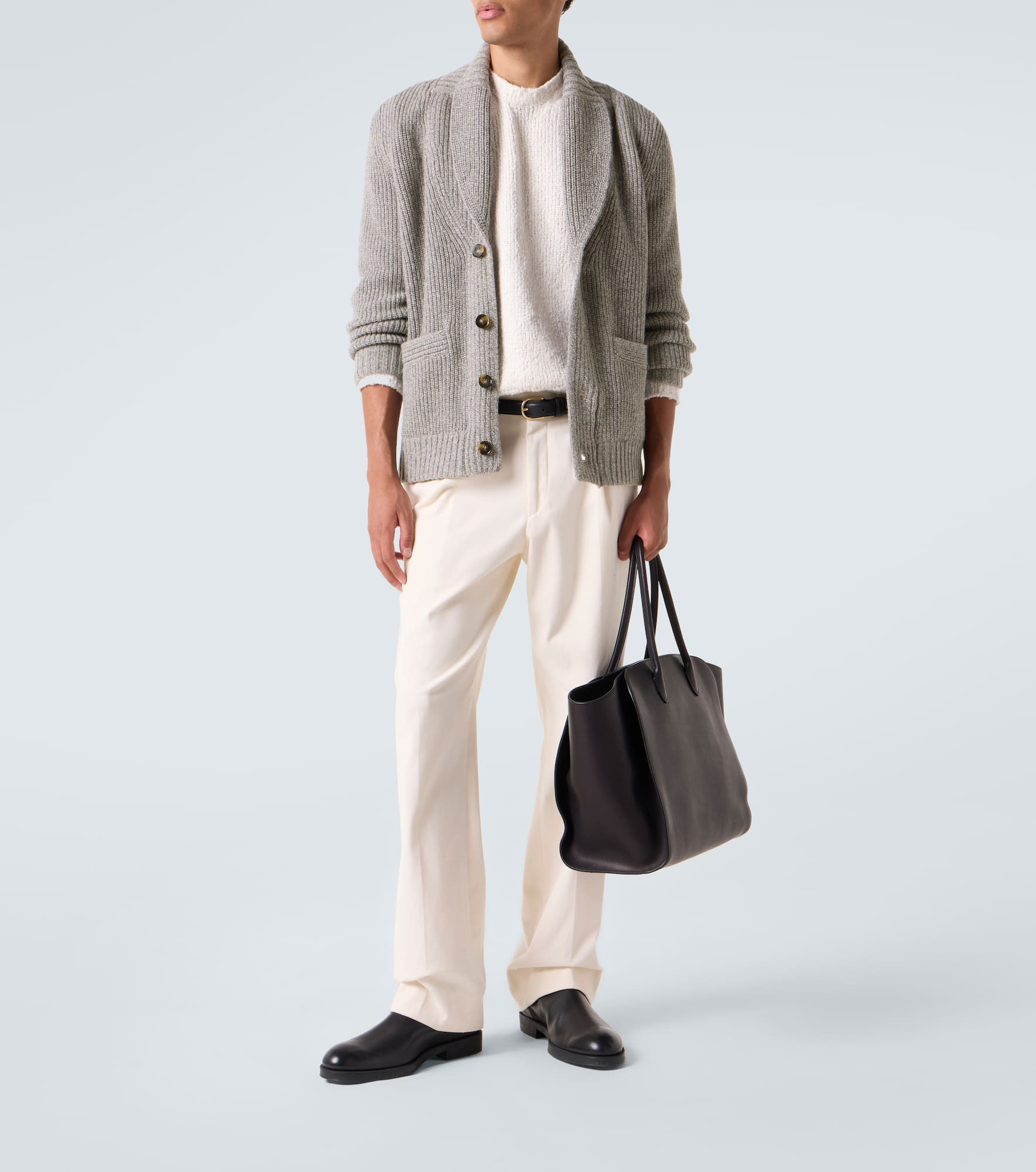 Ribbed-knit wool and cashmere cardigan - 2
