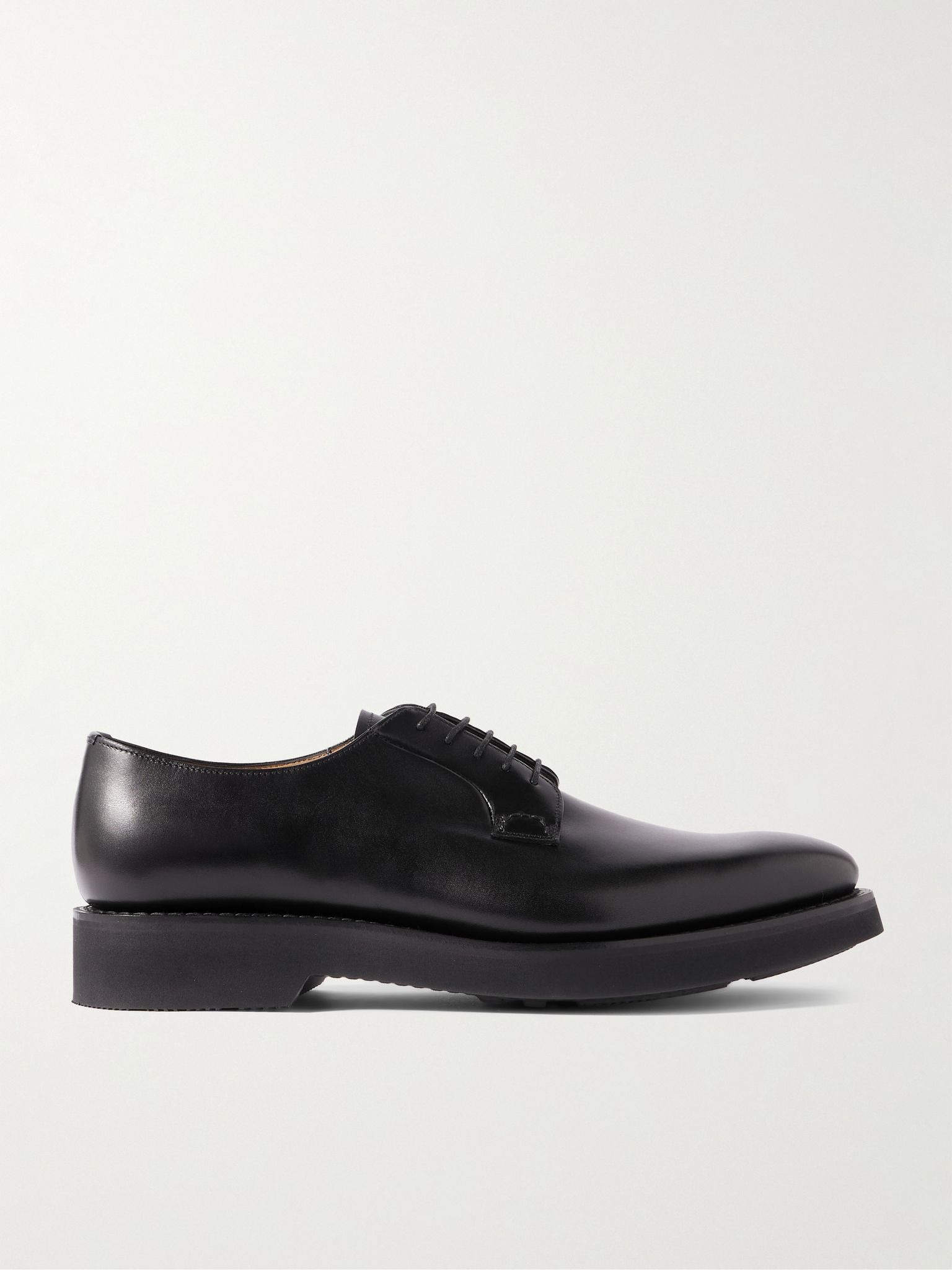 Stratton I Leather Derby Shoes Black - 1