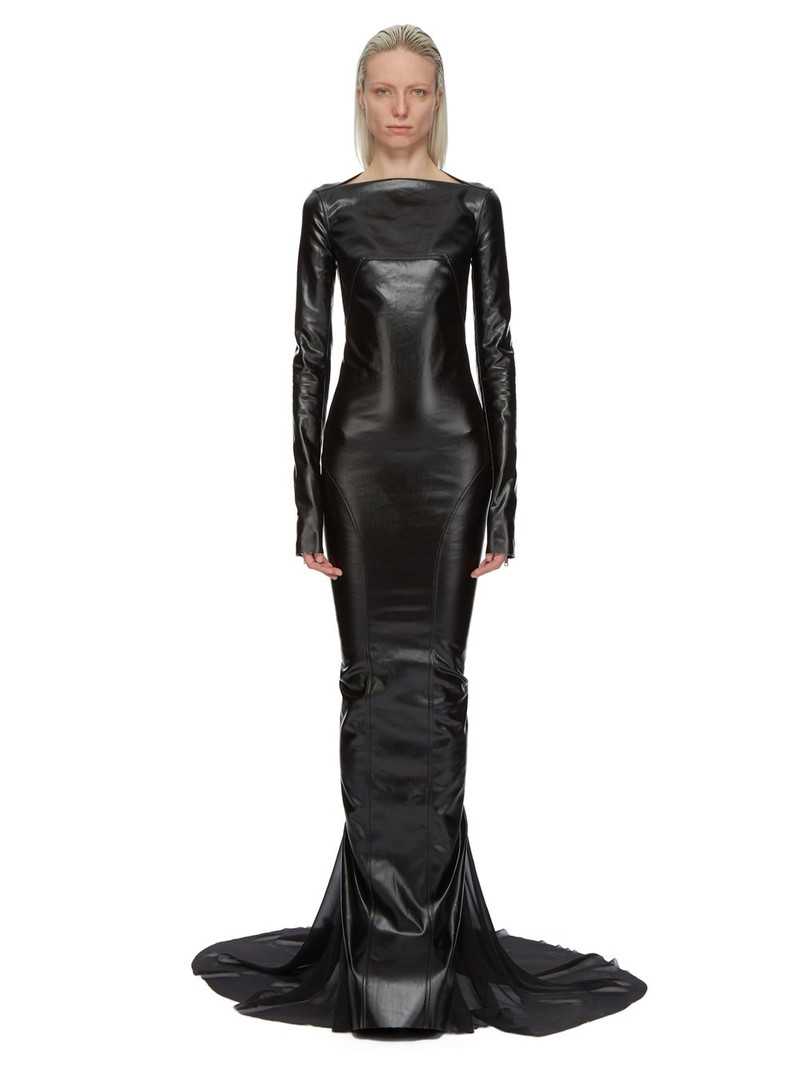 coated long-sleeved gown 1