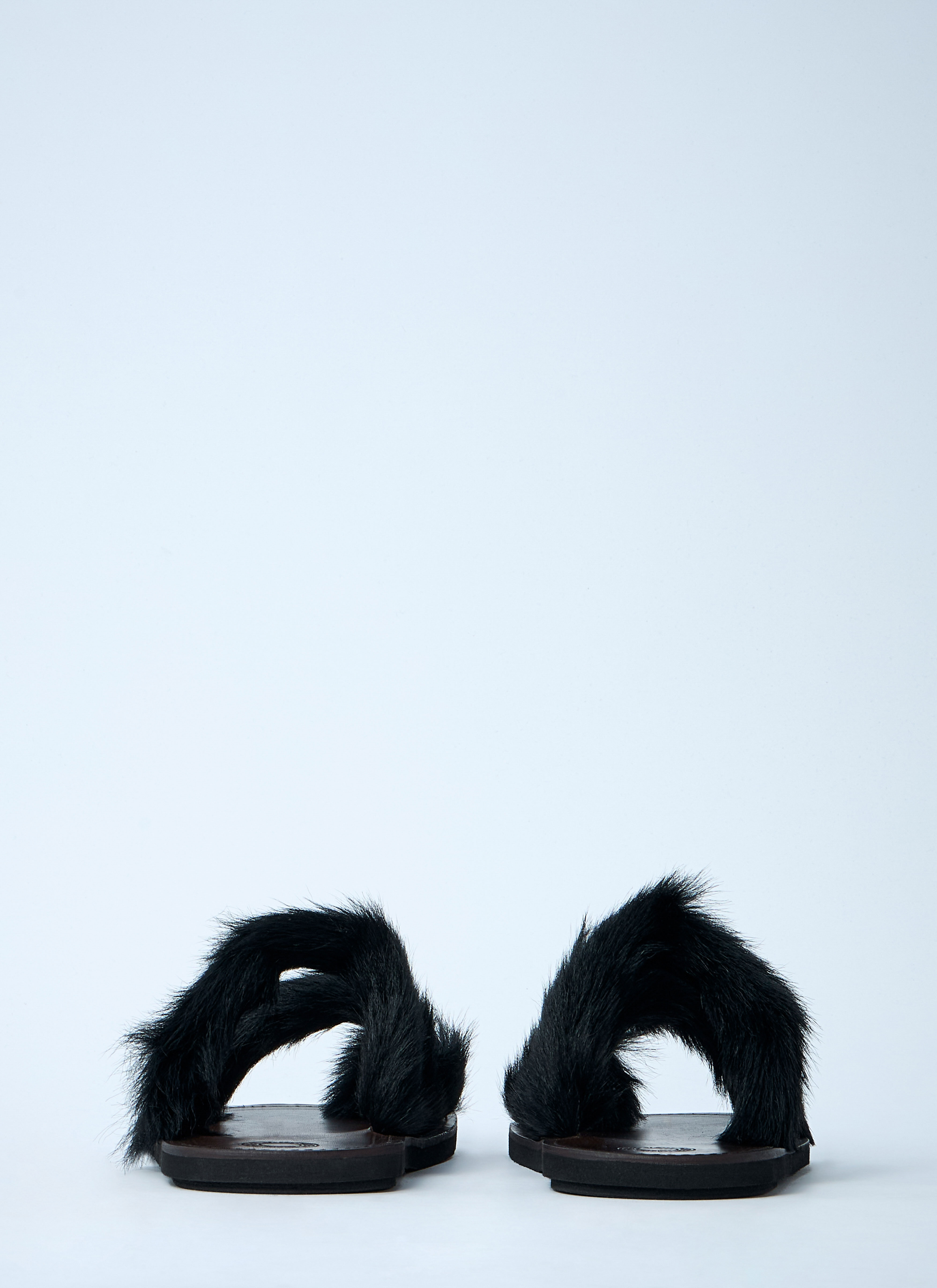 Wooled Leather Sandals - 5