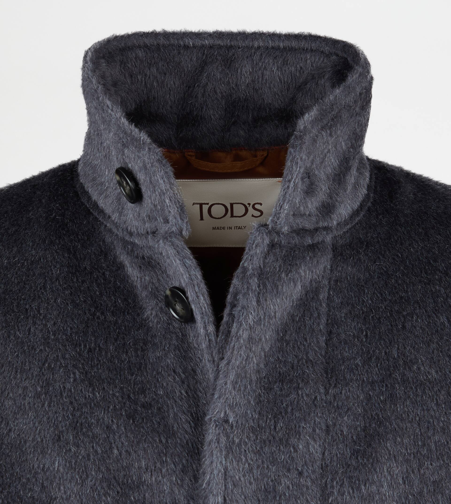 SHORT COAT IN WOOL - GREY - 7
