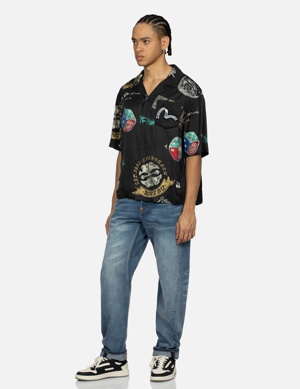 ALLOVER GAMING PRINT BOXY SHORT-SLEEVED SHIRT - 3