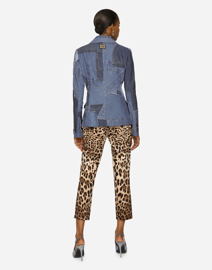 Leopard-print drill pants - 3