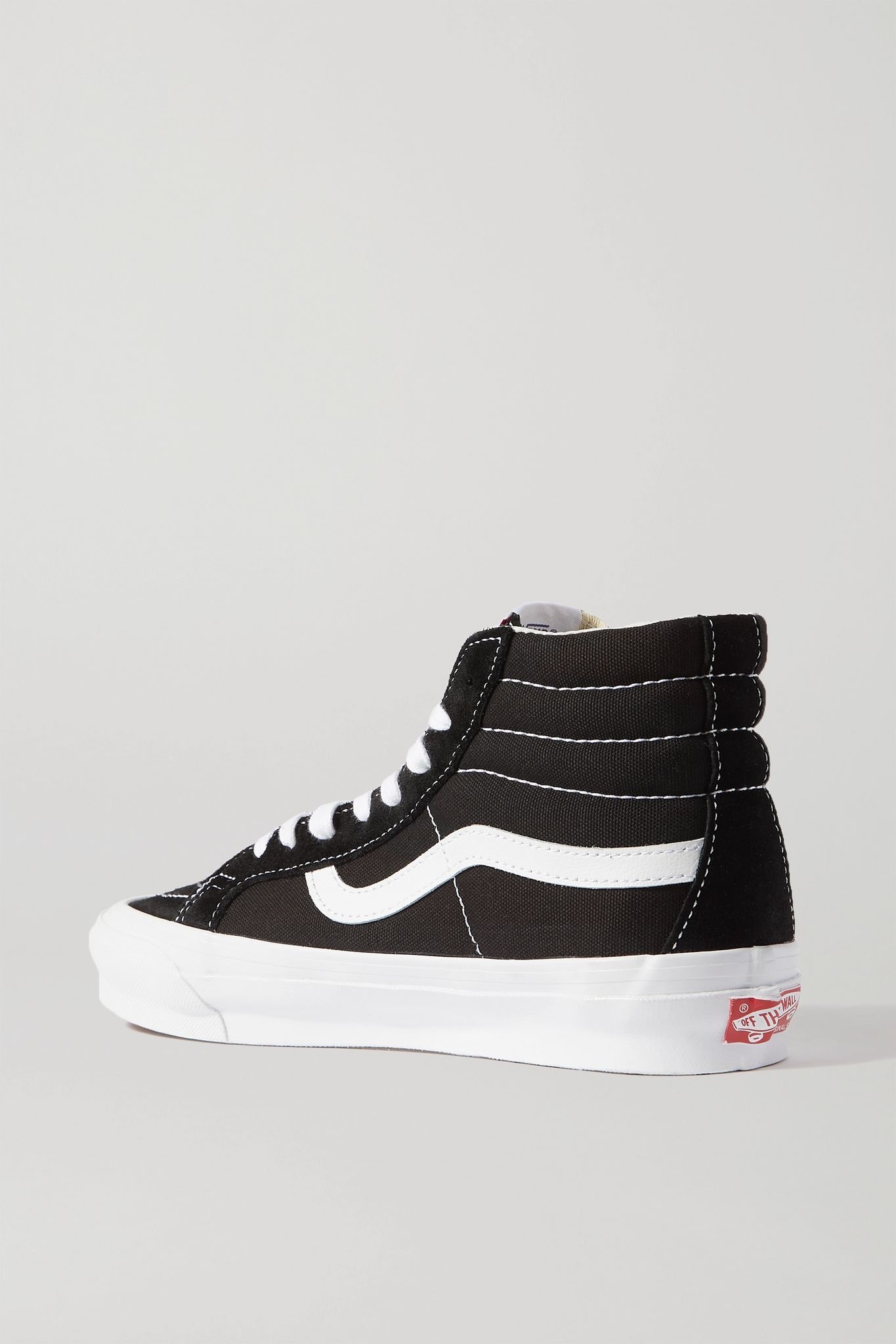 OG SK8-Hi LX leather-trimmed suede and canvas high-top sneakers - 3