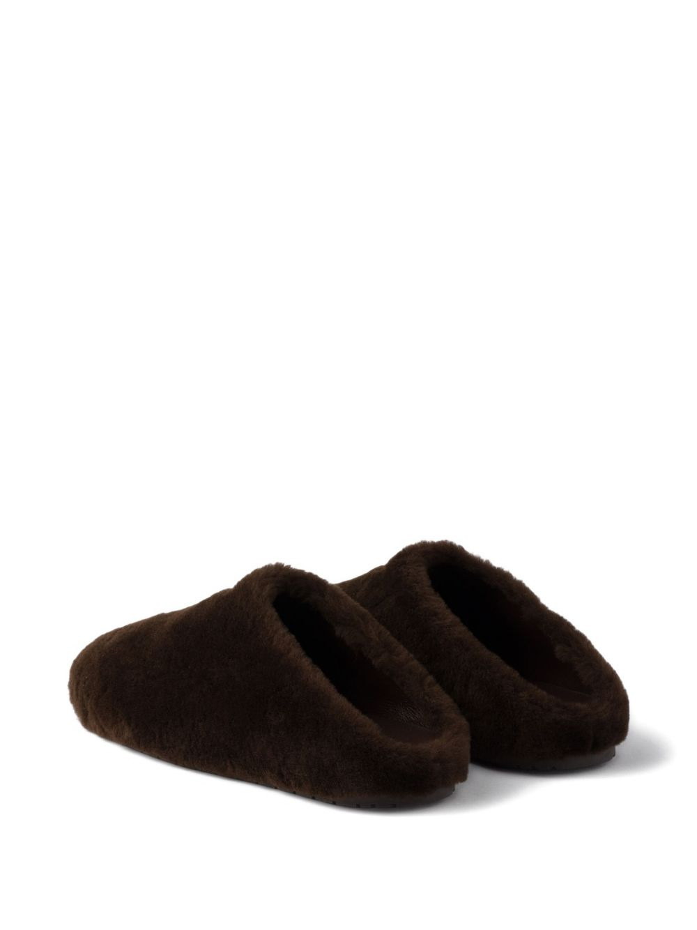 suede shearling mules - 3