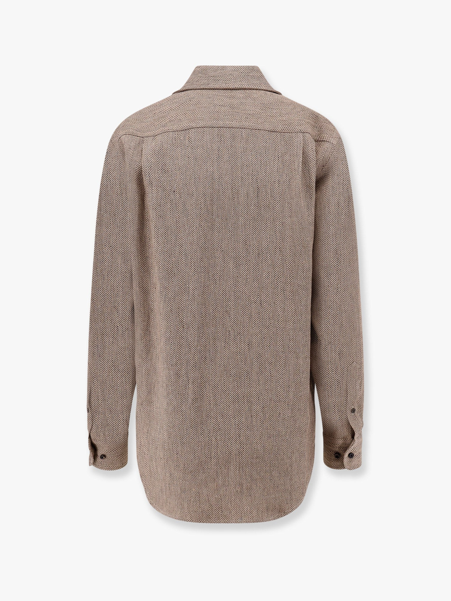 Loro Piana Women Andrã© Linen Shirt With Herringbone Motif - 2