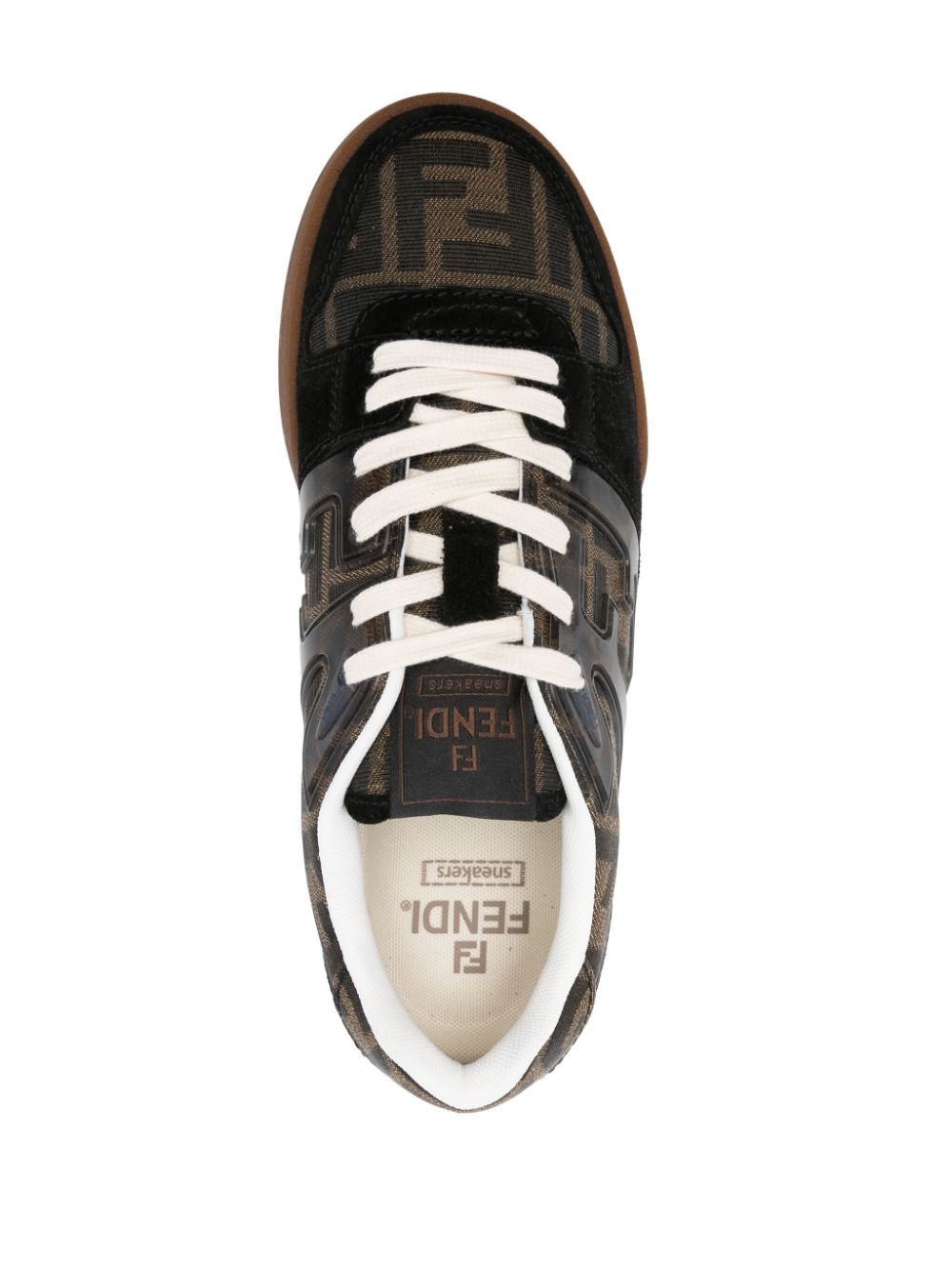 Zucca-monogram panelled sneakers - 4